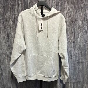 NWT Sneak Energy‎ Drink Hoodie Grey Rabbit Pullover Sweatshirt Mens L